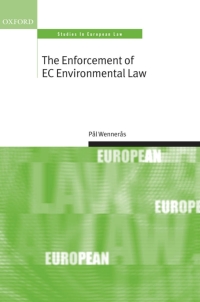 表紙画像: The Enforcement of EC Environmental Law 9780199229017