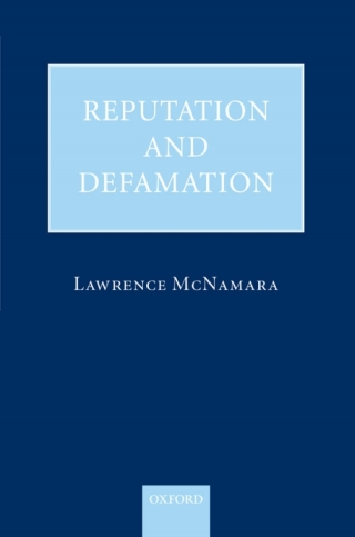 Cover image: Reputation and Defamation 9780191710858