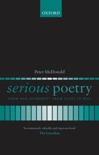 Cover image: Serious Poetry 9780199235803