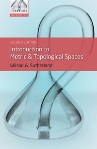 Cover image: Introduction to Metric and Topological Spaces 2nd edition 9780199563081