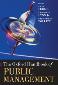 Imagen de portada: The Oxford Handbook of Public Management 1st edition 9780199259779