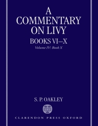 Omslagafbeelding: A Commentary on Livy, Books VI-X 9780199237852