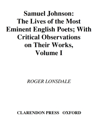 Cover image: Samuel Johnson's Lives of the Poets 1st edition 9780199284795