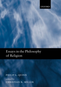 Cover image: Essays in the Philosophy of Religion 9780199297030