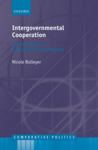 Cover image: Intergovernmental Cooperation 9780199570607