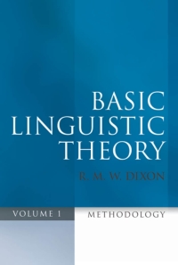 Cover image: Basic Linguistic Theory Volume 1 9780199571055