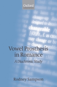 Titelbild: Vowel Prosthesis in Romance 9780199541157