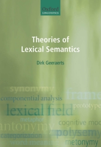 Cover image: Theories of Lexical Semantics 9780198700302