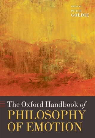Cover image: The Oxford Handbook of Philosophy of Emotion 1st edition 9780199235018
