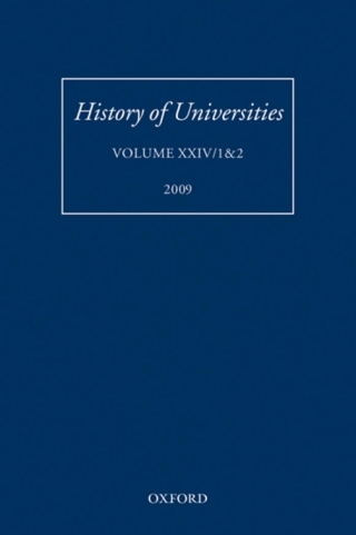 Imagen de portada: History of Universities 1st edition 9780199582129