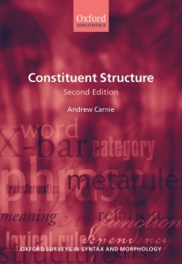 Cover image: Constituent Structure 2nd edition 9780199583454