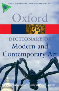 Cover image: A Dictionary of Modern and Contemporary Art 2nd edition