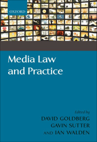 Cover image: Media Law and Practice 1st edition 9780199559367