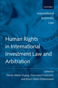 Cover image: Human Rights in International Investment Law and Arbitration 1st edition 9780199578191