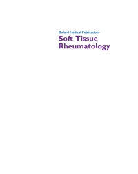 Imagen de portada: Soft Tissue Rheumatology