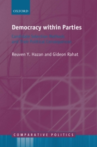 Titelbild: Democracy within Parties 9780199572540