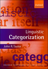 Cover image: Linguistic Categorization 3rd edition 9780191593970