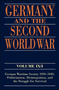 Cover image: Germany and the Second World War 9780199282777