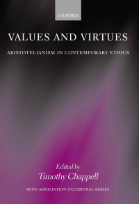 Cover image: Values and Virtues 1st edition 9780199291458