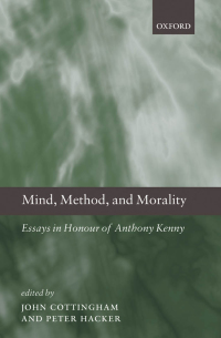 Cover image: Mind, Method, and Morality 1st edition 9780199556120