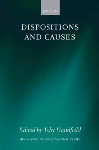 Cover image: Dispositions and Causes 1st edition 9780199558933