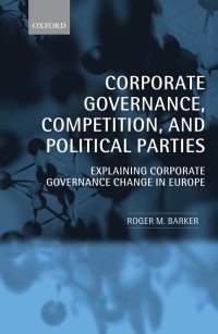 Omslagafbeelding: Corporate Governance, Competition, and Political Parties 9780199576814