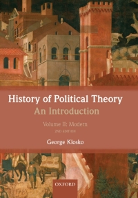 Cover image: History of Political Theory: An Introduction 2nd edition 9780199695454