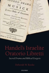 Cover image: Handel's Israelite Oratorio Libretti 9780199279289