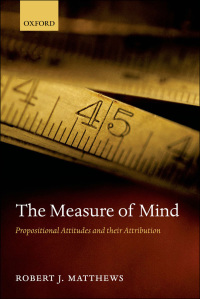 表紙画像: The Measure of Mind 9780199211258