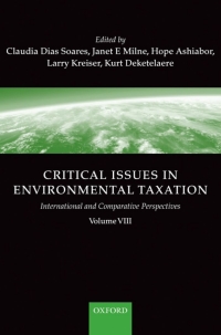 صورة الغلاف: Critical Issues in Environmental Taxation 1st edition 9780199597307