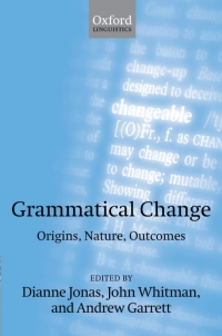 Cover image: Grammatical Change 1st edition 9780199582624