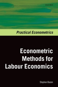 Imagen de portada: Econometric Methods for Labour Economics 9780199576791