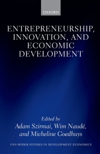 Imagen de portada: Entrepreneurship, Innovation, and Economic Development 1st edition 9780199596515