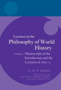 Imagen de portada: Hegel: Lectures on the Philosophy of World History, Volume I 1st edition 9780198776642