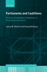 صورة الغلاف: Parliaments and Coalitions 9780199607884