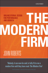 Cover image: The Modern Firm 9780198293767