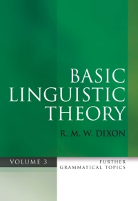 Titelbild: Basic Linguistic Theory Volume 3 9780199571093