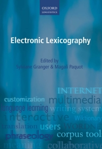 Titelbild: Electronic Lexicography 1st edition 9780199654864