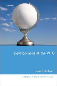 Cover image: Development at the WTO 9780199600885