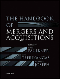Imagen de portada: The Handbook of Mergers and Acquisitions 1st edition 9780199601462