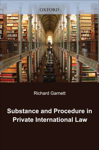 Imagen de portada: Substance and Procedure in Private International Law 9780199532797