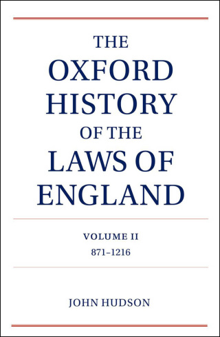 Cover image: The Oxford History of the Laws of England Volume II 9780198260301