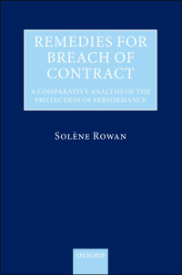 Cover image: Remedies for Breach of Contract 9780199606603