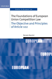 صورة الغلاف: The Foundations of European Union Competition Law 9780199226153