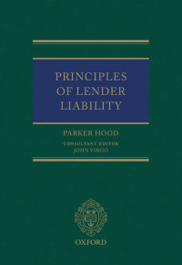 Immagine di copertina: Principles of Lender Liability 9780198299035