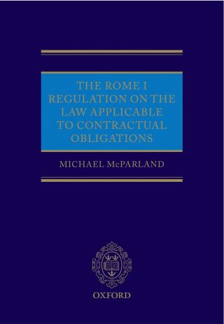 Cover image: The Rome I Regulation on the Law Applicable to Contractual Obligations 9780191631788
