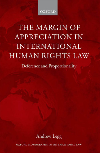 Imagen de portada: The Margin of Appreciation in International Human Rights Law 9780199650453