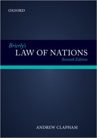 Cover image: Brierly's Law of Nations 7th edition 9780199657940