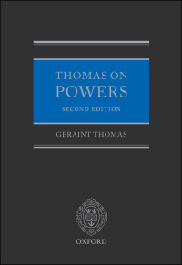 Cover image: Thomas on Powers 2nd edition 9780199539697