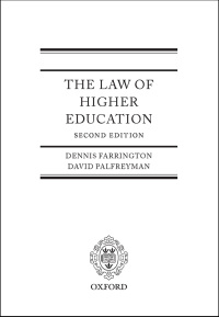 Cover image: The Law of Higher Education 2nd edition 9780199608799